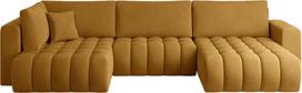 Kampinė sofa Bonito Nube 45, geltona sp., dešininė, 170 x 340 cm x 92 cm