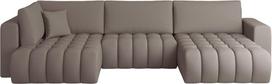 Kampinė sofa Bonito Savoi 7, šviesiai ruda sp., dešininė, 170 x 340 cm x 92 cm