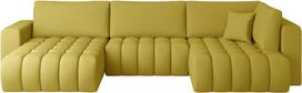 Kampinė sofa Bonito Savoi 45, geltona sp., kairinė, 170 x 340 cm x 92 cm