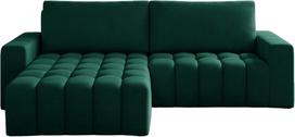 Kampinė sofa Bonett Monolith 37, tamsiai žalia sp., kairinė, 175 x 250 cm x 92 cm
