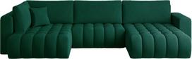 Kampinė sofa Bonito Nube 35, tamsiai žalia sp., dešininė, 170 x 340 cm x 92 cm