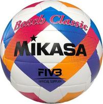 Tinklinio kamuolys Mikasa Beach Classic, 5 dydis, mėlyna sp./balta sp./rožinė sp.