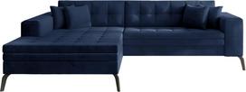 Kampinė sofa Solange Monolith 77, tamsiai mėlyna sp., kairinė, 292 x 196 cm x 80 cm