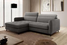 Kampinė sofa Gomsi Touch 05, tamsiai pilka sp., kairinė, 165 x 228 cm x 100 cm