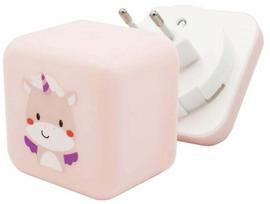Naktinis šviestuvas Cloud B Cube Lily The Unicorn, rožinė sp.