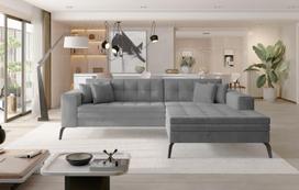 Kampinė sofa Solange Monolith 84, pilka sp., dešininė, 292 x 196 cm x 80 cm
