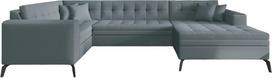 Kampinė sofa Montez Savoi 100, mėlyna sp., dešininė, 180 x 340 cm x 93 cm