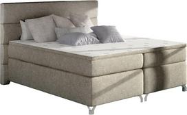 Lova dvigulė Amadeo Dora 22, 160 x 200 cm, pilka sp./šviesiai ruda sp., su čiužiniu, su grotelėmis