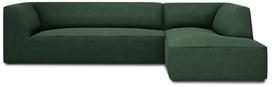 Kampinė sofa Micadoni Home Ruby 4 Seats, tamsiai žalia sp., dešininė, 273 x 180 cm x 69 cm