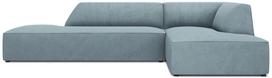 Kampinė sofa Micadoni Home Ruby Modular 4 Seats, žydra sp., dešininė, 273 x 180 cm x 69 cm