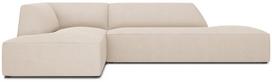 Kampinė sofa Micadoni Home Ruby Modular 4 Seats, kreminė sp., kairinė, 273 x 180 cm x 69 cm