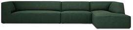 Kampinė sofa Micadoni Home Ruby 5 Seats, žalia sp., dešininė, 366 x 180 cm x 69 cm