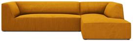 Kampinė sofa Micadoni Home Ruby 4 Seats, aukso sp., dešininė, 273 x 180 cm x 69 cm