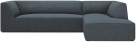 Kampinė sofa Micadoni Home Ruby 4 Seats, mėlyna sp., dešininė, 273 x 180 cm x 69 cm