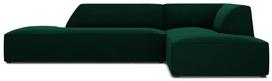 Kampinė sofa Micadoni Home Ruby Modular 4 Seats, tamsiai žalia sp., dešininė, 273 x 180 cm x 69 cm