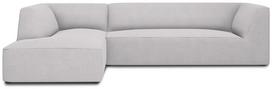 Kampinė sofa Micadoni Home Ruby 4 Seats, šviesiai pilka sp., kairinė, 273 x 180 cm x 69 cm