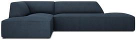 Kampinė sofa Micadoni Home Ruby Modular 4 Seats, tamsiai mėlyna sp., kairinė, 273 x 180 cm x 69 cm