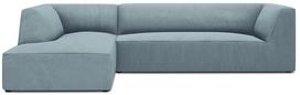Kampinė sofa Micadoni Home Ruby 4 Seats, žydra sp., kairinė, 273 x 180 cm x 69 cm