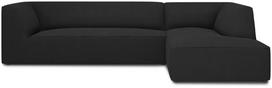 Kampinė sofa Micadoni Home Ruby 4 Seats, grafito sp., dešininė, 273 x 180 cm x 69 cm