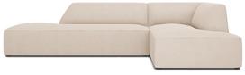 Kampinė sofa Micadoni Home Ruby Modular 4 Seats, kreminė sp., dešininė, 273 x 180 cm x 69 cm