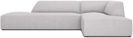 Kampinė sofa Micadoni Home Ruby Modular 4 Seats, šviesiai pilka sp., dešininė, 273 x 180 cm x 69 cm