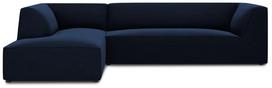 Kampinė sofa Micadoni Home Ruby 4 Seats, tamsiai mėlyna sp., kairinė, 273 x 180 cm x 69 cm
