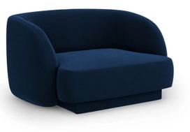 Krėslas Micadoni Home Miley Velvet, mėlyna sp., 85 cm x 109 cm x 74 cm