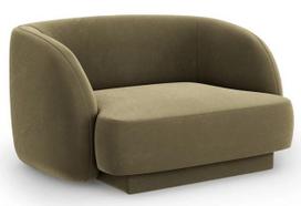 Krėslas Micadoni Home Miley Velvet, žalia sp., 85 cm x 109 cm x 74 cm