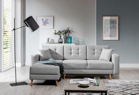 Kampinė sofa Asgard L Cover 83, pilka sp., 162 x 248 cm x 93 cm