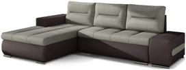Kampinė sofa Ottavio Soro 13, Soft 66, ruda sp./smėlio sp., kairinė, 180 x 275 cm x 85 cm