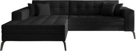 Kampinė sofa Solange Sawana 14, juoda sp., kairinė, 196 x 292 cm x 80 cm