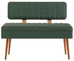 Prieškambario suoliukas Kalune Design Vina 1070-1, ruda sp./žalia sp., 36 cm x 110 cm x 85 cm