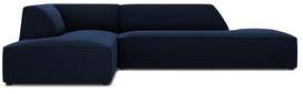 Kampinė sofa Micadoni Home Ruby Modular 4 Seats, tamsiai mėlyna sp., kairinė, 273 x 180 cm x 69 cm