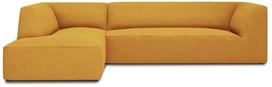 Kampinė sofa Micadoni Home Ruby 4 Seats, geltona sp., kairinė, 273 x 180 cm x 69 cm