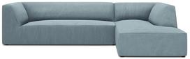 Kampinė sofa Micadoni Home Ruby 4 Seats, žydra sp., dešininė, 273 x 180 cm x 69 cm