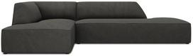 Kampinė sofa Micadoni Home Ruby Modular 4 Seats, tamsiai pilka sp., kairinė, 273 x 180 cm x 69 cm