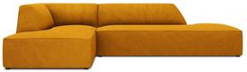 Kampinė sofa Micadoni Home Ruby Modular 4 Seats, aukso sp., kairinė, 273 x 180 cm x 69 cm