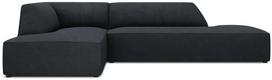 Kampinė sofa Micadoni Home Ruby Modular 4 Seats, juoda sp., kairinė, 273 x 180 cm x 69 cm