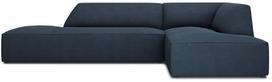 Kampinė sofa Micadoni Home Ruby Modular 4 Seats, tamsiai mėlyna sp., dešininė, 273 x 180 cm x 69 cm
