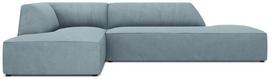 Kampinė sofa Micadoni Home Ruby Modular 4 Seats, žydra sp., kairinė, 273 x 180 cm x 69 cm
