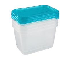 Dėžutė maistui Okko Fresh 30673, 0.75 l, 15.5 cm x 10.5 cm, skaidri sp., 4 vnt.