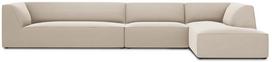 Kampinė sofa Micadoni Home Ruby 5 Seats, šviesiai ruda sp., dešininė, 366 x 180 cm x 69 cm