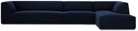 Kampinė sofa Micadoni Home Ruby 5 Seats, tamsiai mėlyna sp., dešininė, 366 x 180 cm x 69 cm