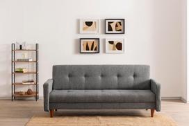 Sofa-lova Hanah Home Hiko, šviesiai pilka sp., 55 x 200 cm x 83 cm