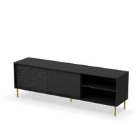 TV staliukas Bullet Rtv-1, juoda sp., 180 cm x 41 cm x 58 cm