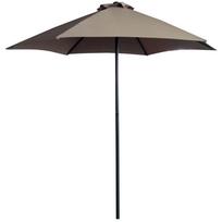 Sodo skėtis Patio Push Up, 250 cm, antracito sp./ruda sp.