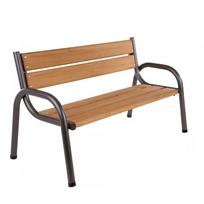 Lauko suoliukas Patio Park Lux, ruda sp./pilka sp., 170 cm x 74 cm x 86 cm
