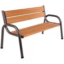 Lauko suoliukas Patio Park Lux, ruda sp./pilka sp., 150 cm x 74 cm x 86 cm