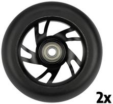 Priedas paspirtukams, ratukai Black Dragon Stunt Scooter Wheel Set Spoked Alu, juoda sp., 2 vnt.