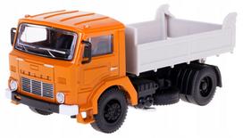 Žaislinis sunkvežimis Daffi Jelcz 317 512580, 1:43, balta sp./oranžinė sp.